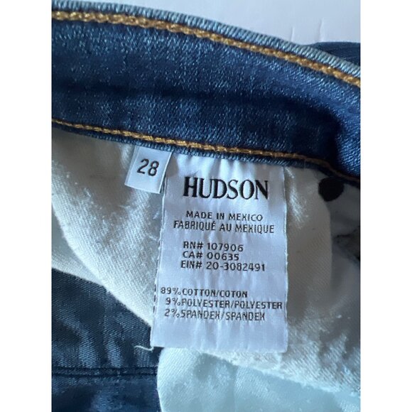 Hudson Jeans Womens Size 28 Krista Stretch Medium Wash Distressed - Picture 11 of 14